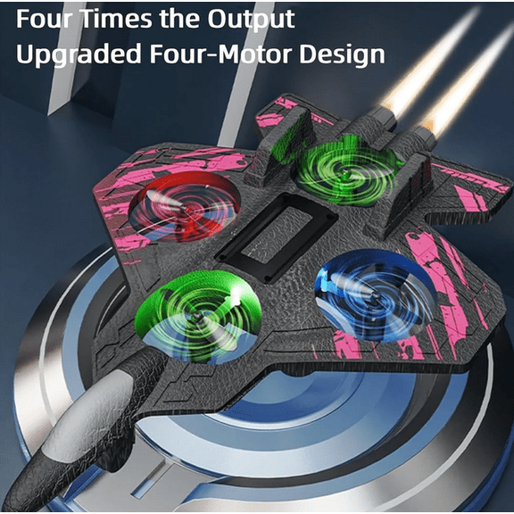 2026 Skyriders Upgraded RC Jet – Stunt Fighter Plane with 360° Flips, LED Lights & Foam Construction, Remote Control Airplane Pink