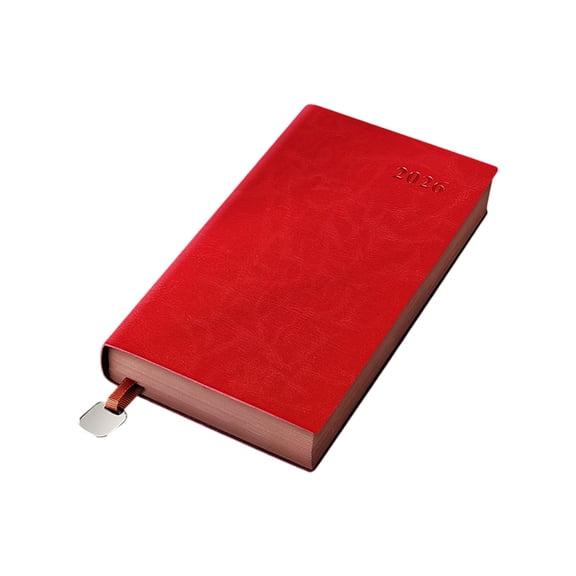 2026 Slimline Diary Notebook Flexible Cover Daily Task Management System