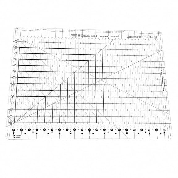 2026 Slotted Quilting Ruler with Professional Guide and Precision Acrylic