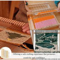 2026 Small Weaving Loom Kit, Wooden Multi-Craft Small Loom Kit DIY Hand-Knitting Weaving Machine for Weave Board Weaver Tapestry Adult Beginner