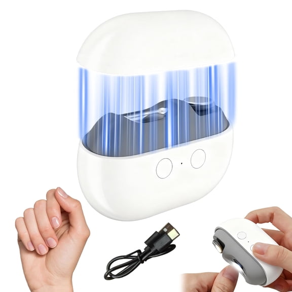 2026 Smart Electric Nail Trimmer – 3-in-1 Trimming & Polishing with LED Light and Automatic Storage, Safe & Easy-to-Use Design for Elderly and Children(Black)