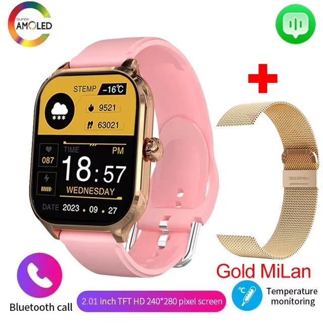 2026 Smart Watch For Man Women 2.01 inch Full Touch Display reloj ...