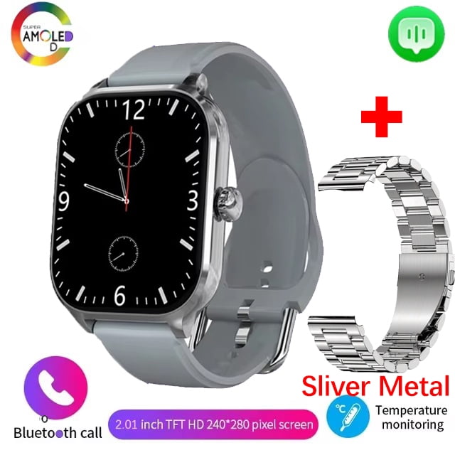 2026 Smart Watch For Man Women 2.01 inch Full Touch Display reloj ...