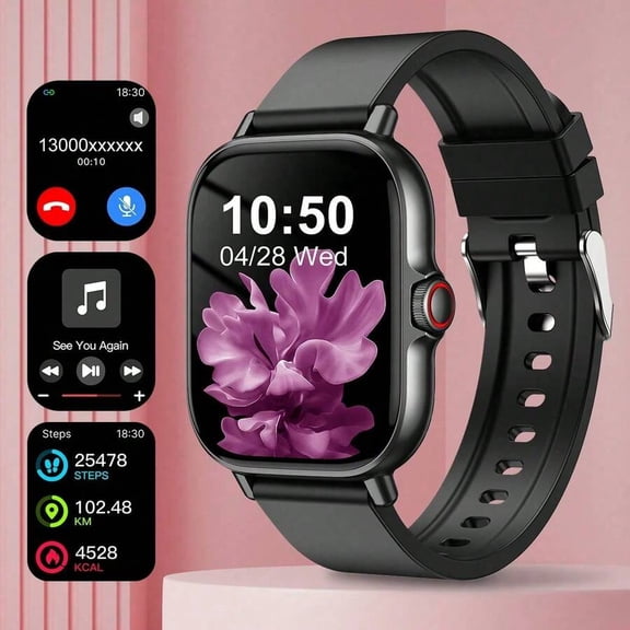 2026 Smart Watch: Make/Answer Calls, Message Alerts, Custom Dial, Full Touch Screen, Men's/Women's Sports Watch, Compatible Android iOS, Holiday Birthday Gift