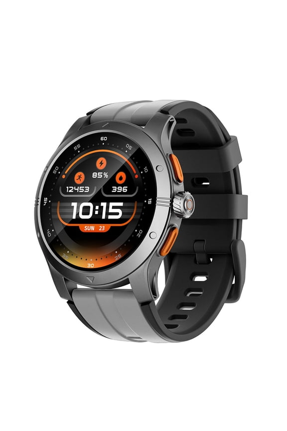2026 Smart Watch with Standalone GPS Offline Maps 5ATM Waterproof 1.43 AMOLED 14-Day Battery 100 Sports Modes, for Android iOS Men Women Black