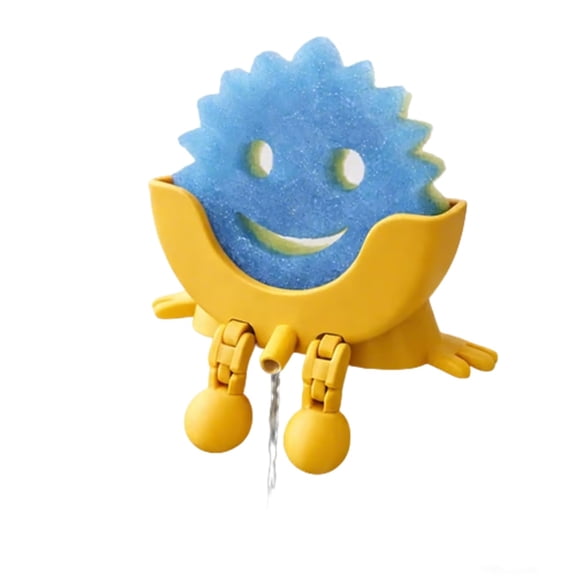 2026 Smiley Sponge Set - Fun Kitchen Decor, Multi-Functional Dish Washing Sponge for Dish Cookware Furniture Bathroom
