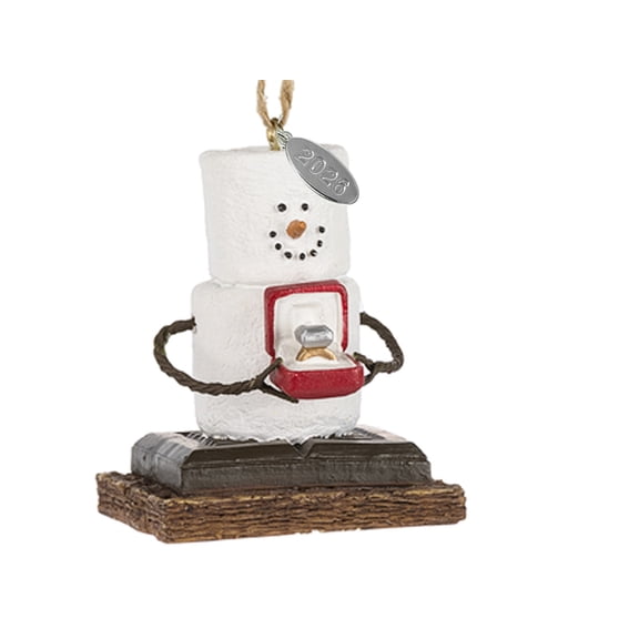 2026 Smores Engagement Christmas Ornament, Just Engaged Ornament - Comes in Gift Box
