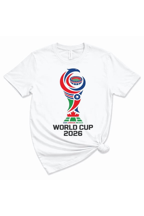 2026 Soccer Championship T-Shirt USA Canada Mexico Trophy Graphic Tee Football Fan Shirt Unisex Cotton T-Shirt