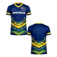 thumbnail image 1 of 2026 Soccer Cup Fan Jersey for Men, V-Neck Short Sleeve T-Shirt with National Team Graphic, Soft Cotton Blend Athletic Top, 1 PC Dark Blue XL, 1 of 4