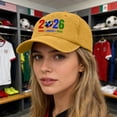 thumbnail image 1 of 2026 Soccer Event Cap, Host Nation Printed Headwear, Fashionable Outdoor Sun Guard, Athletic Match Fan Hat, Commemorative Baseball Cap, 1 of 5