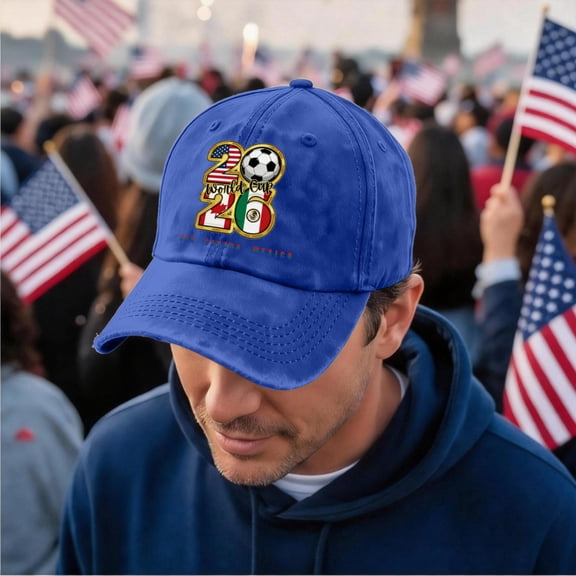 2026 Soccer Fan Hat USA Canada Mexico Football Event BaseballHat Unisex Polyester