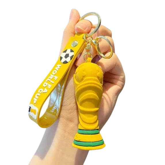2026 Soccer Fan Mascot Rubber Keychain Set, Cute Multi-Color Cartoon Key Rings for Keys, Backpacks & Bags, Soft Durable Souvenir Gift for Sports Fans