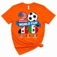 thumbnail image 1 of 2026 Soccer Fan T-Shirt USA Canada Mexico Graphic Tee Football Fan Shirt Unisex Cotton T-Shirt, 1 of 1