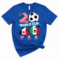 thumbnail image 1 of 2026 Soccer Fan T-Shirt USA Canada Mexico Graphic Tee Football Fan Shirt Unisex Cotton T-Shirt, 1 of 1