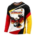 thumbnail image 1 of 2026 Soccer Game Germany Soccer for Men Long Sleeve Training Shirt, Breathable Sport Casual T Shirt for Soccer Fans, 1 of 3