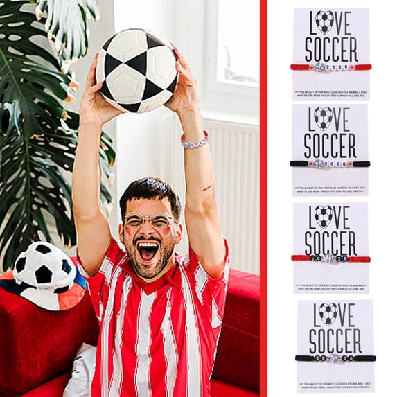 2026 Soccer for Men and Women, Adjustable Woven Football , Unisex Commemorative Sports Gift