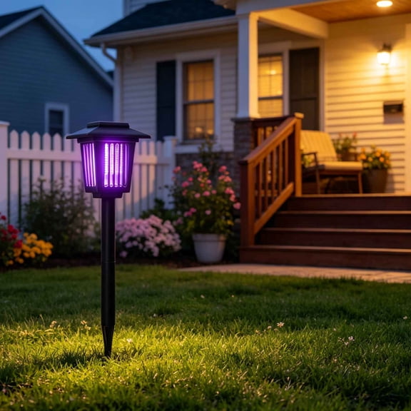 2026 Solar Bug Zapper Stake For Outdoor,Mosquito Trap Used to Keep Gnat Small Flying Insect Away,Electric Fly Zapper for Backyard,Waterproof for Outdoor Patio Garden Lawn Pathway