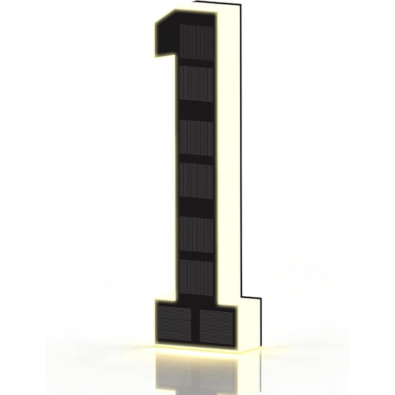 2026 Solar House Numbers for Outside – LED Light Up Address Sign IP65 Waterproof Dusk to Dawn No Drill Mount for Home Outdoor Use