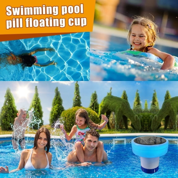 2026 Solar Pool Ionizer for Pool, Automatic Floating Ionizer to Less Chlorine, Pool Water Purifier with LED Light & Scum Eliminating Balls, for Above Ground & Inground