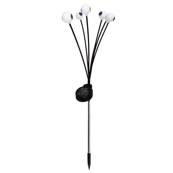 2026 Solar Powered Eyeball Lights with Spike, Halloween Outdoor Spooky Ghost Eye Ground Lamp for Yard Lawn Decoration