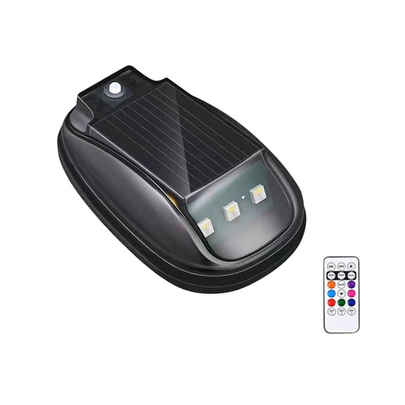 2026 Solar-Powered Led Mouse Light, Solar Car Roof Rgb Strobe Light; Suitable for Trucks, Suvs, Vans, Pickups, And Rooftop Modifications.