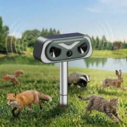 2026 Solar Ultrasonic Animal Repeller Outdoor with Flashing Lights &amp; Motion Sensor Animal Deterrent Devices for Deer, Cat, Squirrel, Raccoon, Rabbit, Fox, Skunk Repellent for Yard Garden deal from Walmart