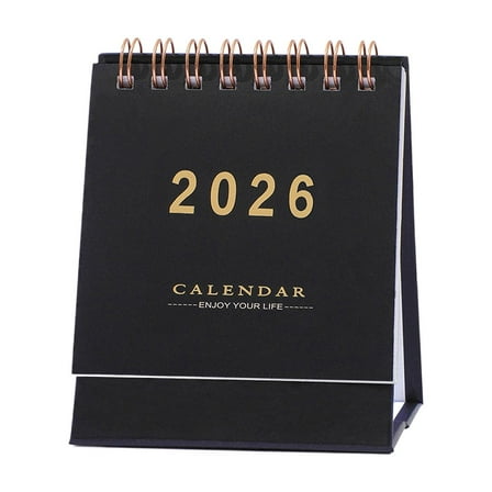 2026 Solid Color English Small Desk Calendar