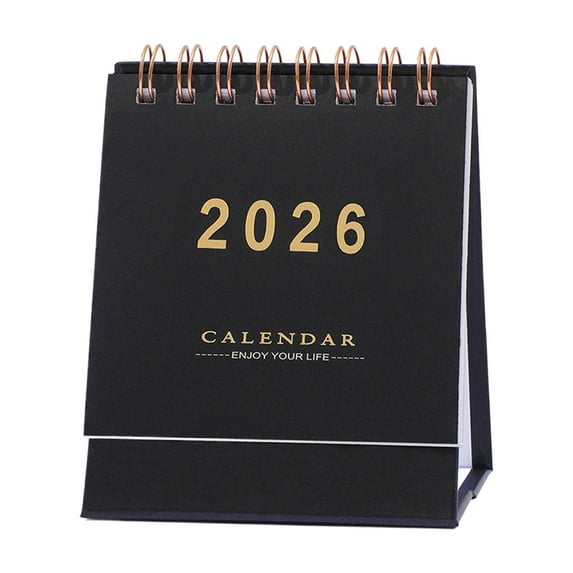 2026 Solid Color English Small Desk Calendar