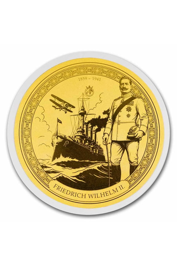 2026 Solomon Islands 1/100 oz Gold Friedrich Wilhelm II