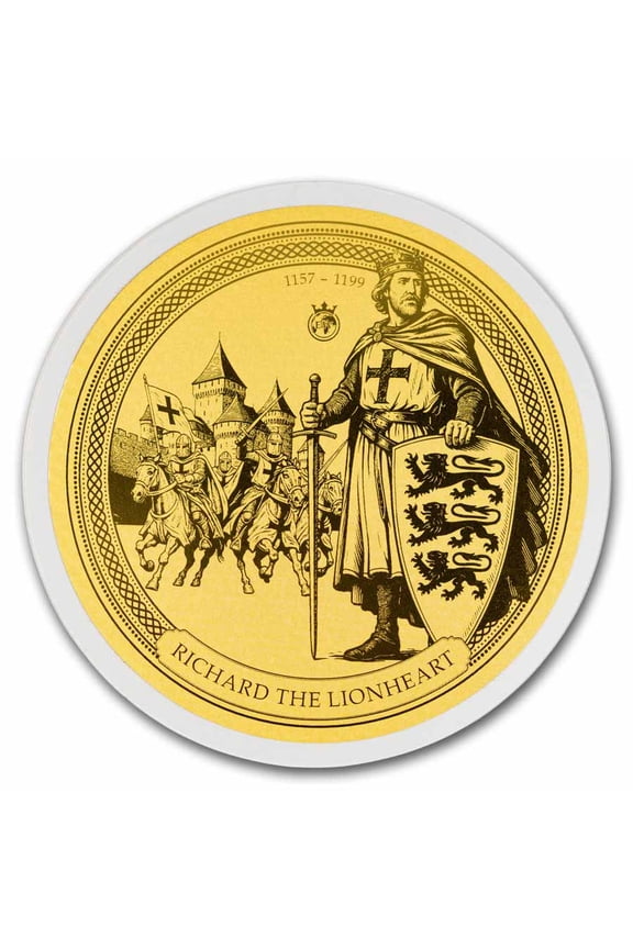 2026 Solomon Islands 1/100 oz Gold Richard the Lionheart