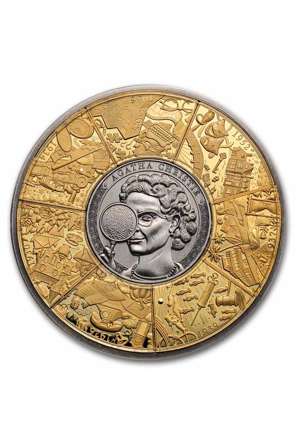 2026 Solomon Islands 5 oz Silver Agatha Christie Puzzle Coin