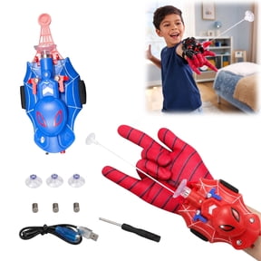 2026 Spider Web Shooter Silk Launcher, Upgraded Fidget Toys Wrist Gadget with Suction Cup & Magnet, Retractable String Gloves Toys, Cool Stuff Birthday Gifts for Boys Teens Kids
