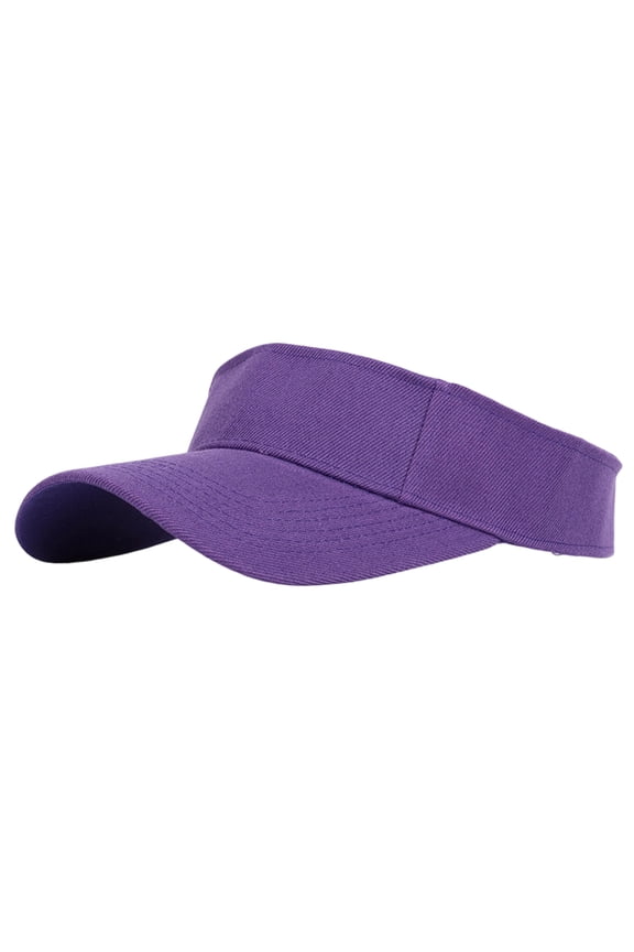2026 Sport Sun Visor Hats Adjustable Empty Top Baseball Cap Cotton Ball Caps for Women and Men Purple