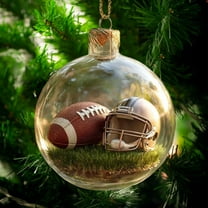 2026 Sports Holiday Ornament, 3D Crystal Effect Sport Hanging Ornaments, Christmas Gift 3d Stereoscopic Micro Scene Sports Holiday Ornament, Christmas Balls Christmas Tree Decor B