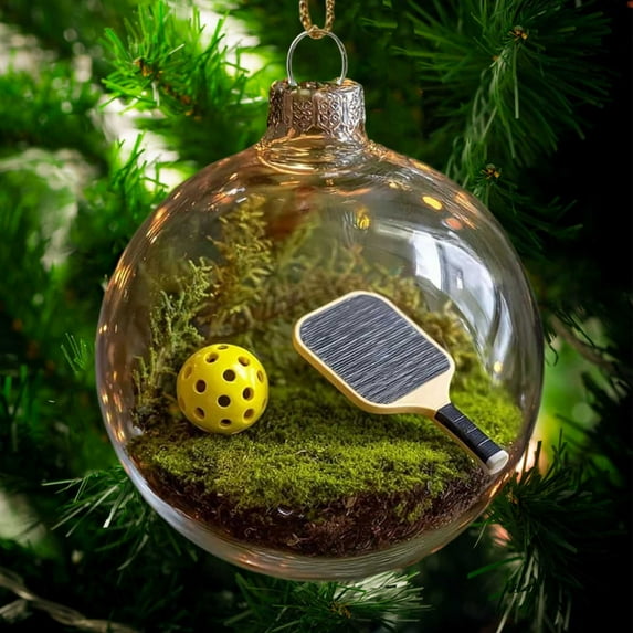 2026 Sports Holiday Ornament, 3D Crystal Effect Sport Hanging Ornaments, Christmas Gift 3d Stereoscopic Micro Scene Sports Holiday Ornament, Christmas Balls Christmas Tree Decor H