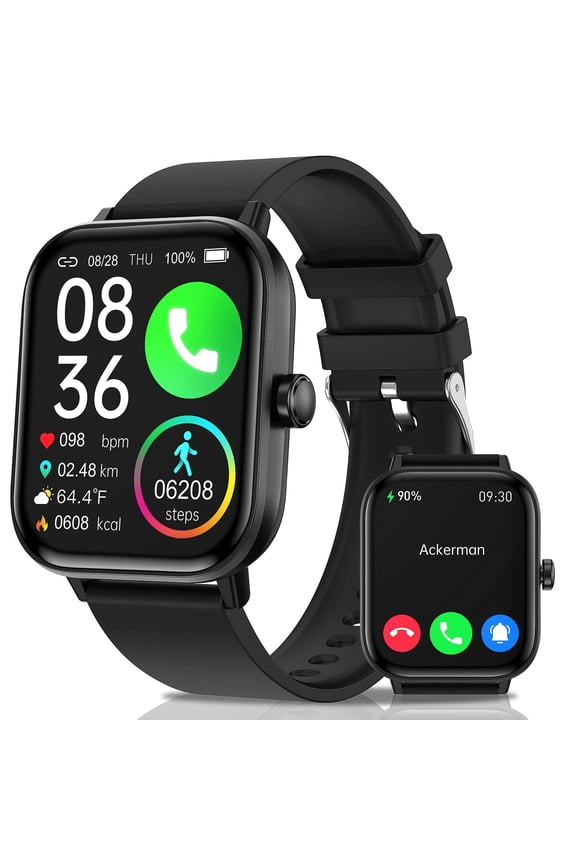 2026 Sports Smartwatch: 100+ exercise modes, Bluetooth call, sleep/calorie monitoring, social sharing, remotephoto, alarm. 10-day battery, iPhone andAndroid compatible. All-day health, multi-sport cl