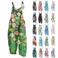 2026 Spring Summer Boho Overalls for Women Floral Print Spaghetti Strap ...