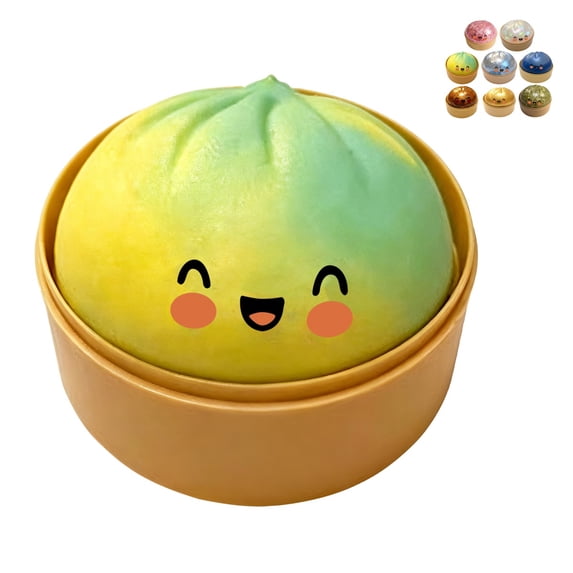 2026 Squishies Dumpling Giant Soft Slow Rising Stress Ball, Soft Squeeze Decompression Dough for Adults