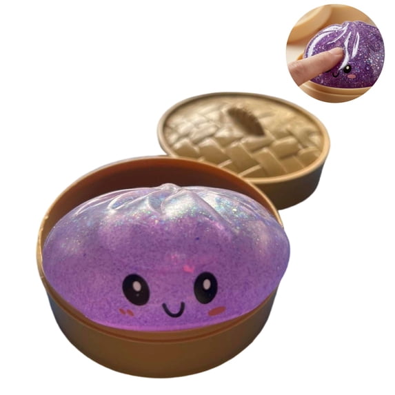 2026 Squishies Dumpling Soft Slow Rising Stress Ball,Simulated Food Shaped Squeeze Fidget T-oy,Fun Gift