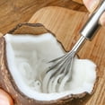 thumbnail image 1 of 2026 Stainless Steel Coconut Scraper & Fish Scale Remover – Dual-Use Kitchen Tool with Comfort Grip, Silver (Stainless Steel), 1 of 8