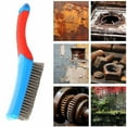 thumbnail image 1 of 2026 Stainless Steel Wire Brush – Heavy-Duty Metal Scrubber for Rust, Paint & Welding Residue on Wood, Brick & Stone (Stainless Steel), 1 of 9