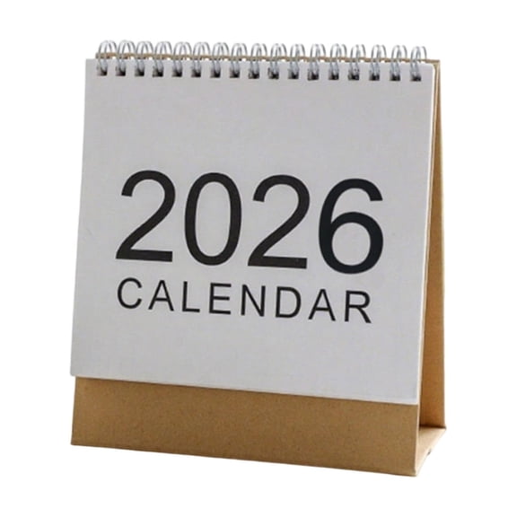 2026 Standing Calendar Twin-Wire Binding Monthly Desktop Planner for Office Home School Supplies