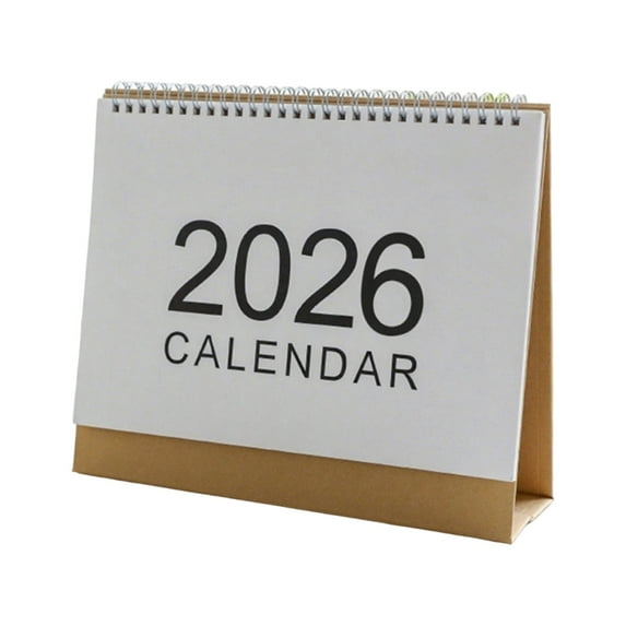 2026 Standing Calendar Twin-Wire Binding Monthly Desktop Planner for Office Home School Supplies