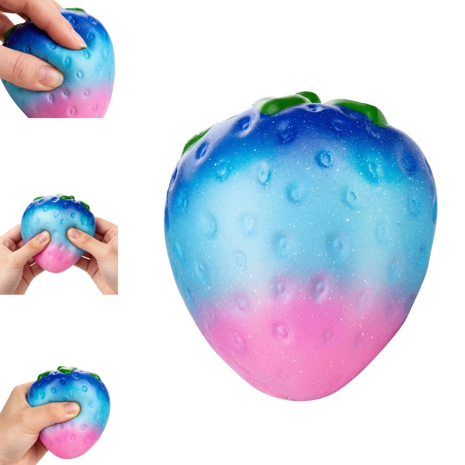 2026 Strawberry Squishies 1 Pack Squishies Surprises, Fidget Toys for Easter Celebrations and Holiday Gifting,Gold,1PCS