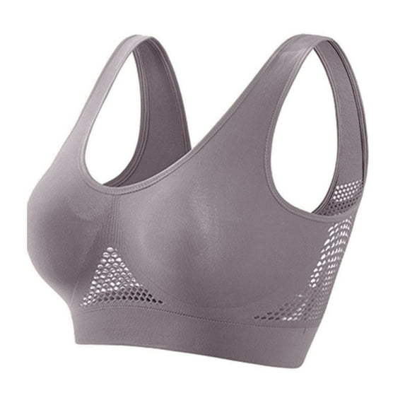 2026 Summer Breathable Air Mesh Sports Bra for Women Wireless High ...