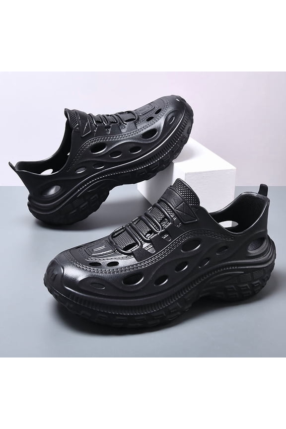 2026 Summer New Men's Outdoor Clog Shoes Breathable Non Slip Closed Toe Lightweight Beach Hiking Sandals