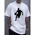 thumbnail image 1 of 2026 Summer T-Shirt Full Body Protection Single-Sided Printed Round Neck Short-Sleeve T-Shirt Basketball Pattern Printed Men's Round Neck Short-Sleeve, 1 of 5