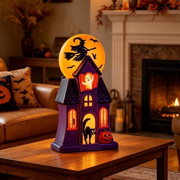 2026 Summerween Vampire Cat Blow Mold Light, Halloween Light Up Decor, Vampire Cat Blow Mold, Ceramic Pumpkin Ghost Tree, Haunted House, Indoor Outdoor Spooky Holiday Party Ornament