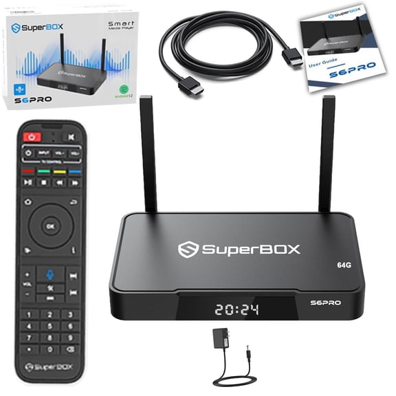 2026 Super Box S6 Pro with SuperBox Voice Remote