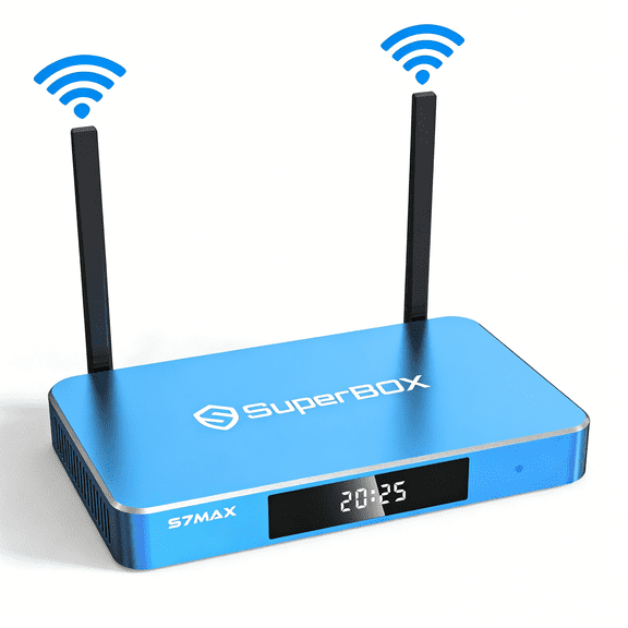 2026 SuperBox S7MAX Fully Loaded, 4GB+64GB, Super Box S7 Max TV Box with Voice Remote, Time Shift, Parental Controls